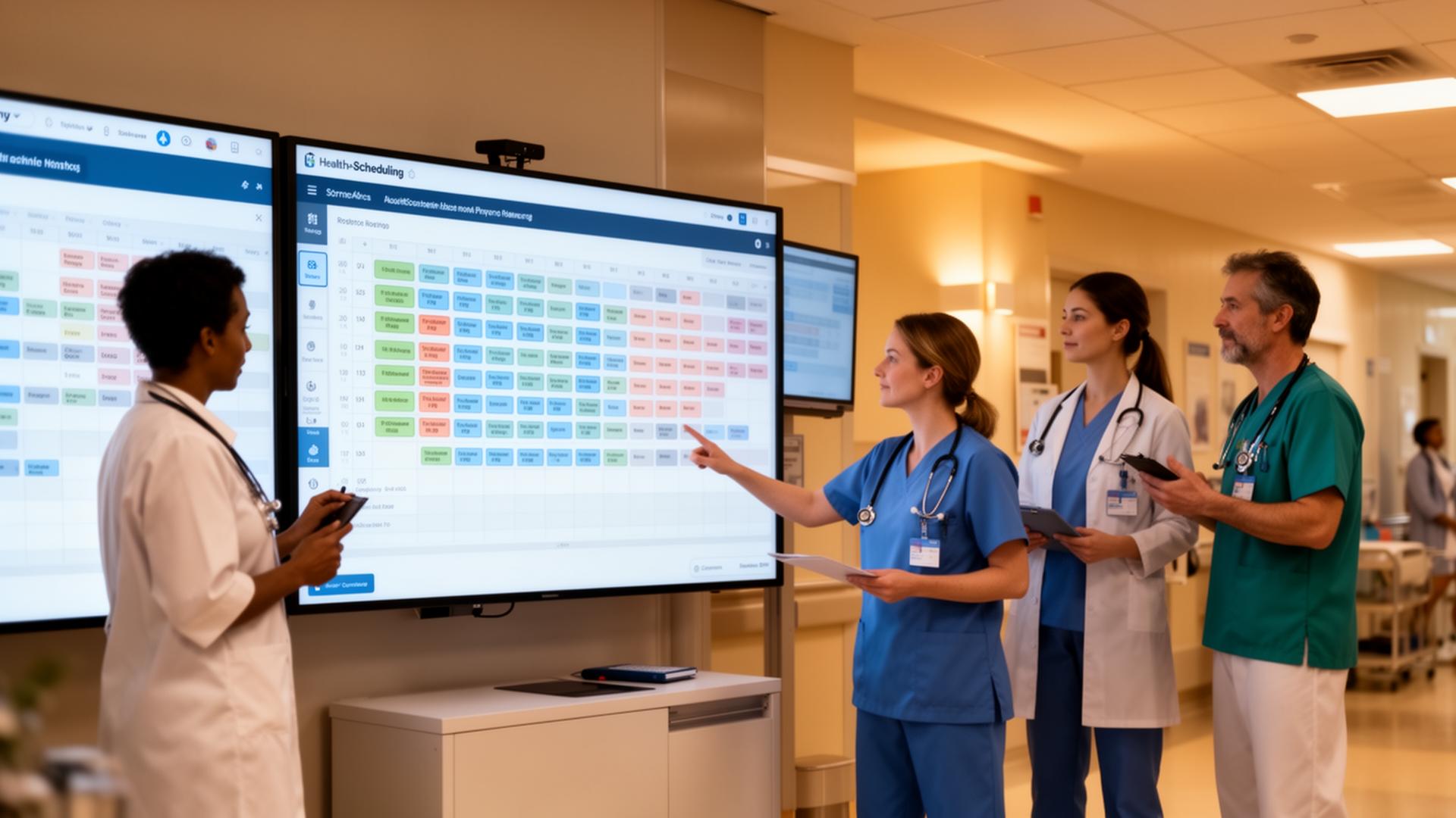 Clinical team working together